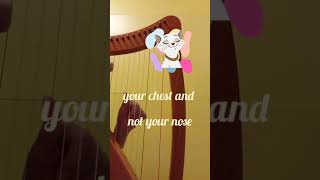 DISNEY The Aristocats  Scales And Arpeggios HARP MUSIC shorts [upl. by Pierce721]