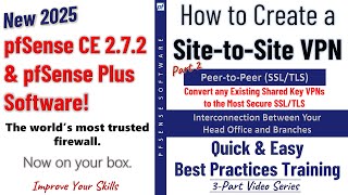 pfSense 270 New  Convert OpenVPN PeertoPeer Shared Key to PeertoPeer SSLTLS [upl. by Geibel183]