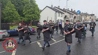 Garvagh Pipe Band  Boveedy Flute Band Parade 2024 [upl. by Ynamrej795]