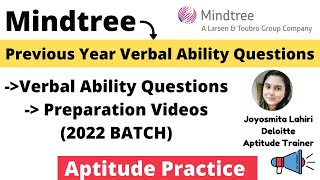 Mindtree Exam Preparation  2022  Verbal Ability Questions  Mindtree OffCampus PART2 [upl. by Bentley]