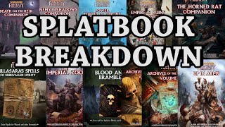 WFRP 4e SPLATBOOK BUYERS GUIDE BREAKDOWNWHICH BOOKS HAVE WHATObscure Rules Things You Missed [upl. by Magda]