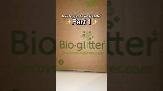 How to spot fake Bioglitter ✨ it’s only available in hexagon shape glitter fact didyouknow [upl. by Aisital]