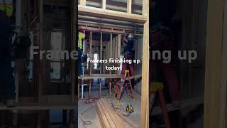 Framers finishing up today construction home contractor constructioncompany diy work [upl. by Aissej]