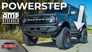 AMP Power Steps for the 21 Bronco 2dr amp 4dr with INSTALL Guide [upl. by Meggie]