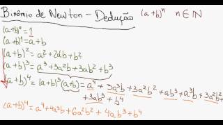 Dedução do Binômio de Newton  Matemática [upl. by Pius]