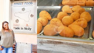 SICILY STREET FOOD IN SALUZZOCOME WITH ME [upl. by Cormac]