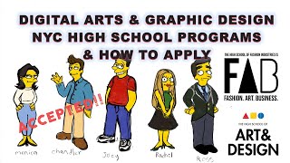 NYC Digital Arts amp Graphic Design High School Programs amp How to Apply Accepted Portfolio Examples [upl. by Chrissy976]