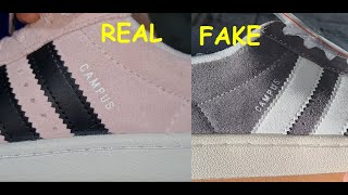 Adidas Campus real vs fake How to spot fake Adidas Campus 00s in 2024 [upl. by Acinot]