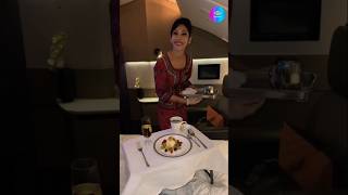 Singapore Airline A380 Business Class Dessert Experience singaporeairlines LuxuryTravel [upl. by Koball]