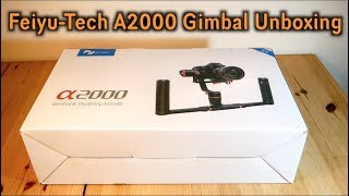 FeiyuTech a2000 Gimbal Unboxing [upl. by Cranford]