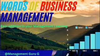 Essential Terminologies for Management Management Studies Business administration commerce [upl. by Satsok354]