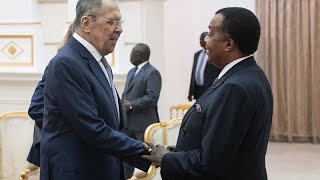 Russian FM in Congo Libya war in Ukraine and cooperation top agenda [upl. by Holly-Anne]