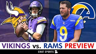 Minnesota Vikings vs Los Angeles Rams Preview Injury Report Analysis amp Prediction  NFL Week 8 [upl. by Yesteb]