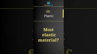 Which of the following materials is most elastic [upl. by Ecirtram]