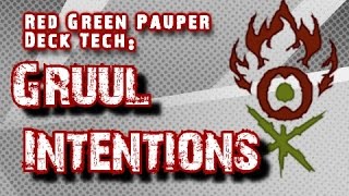 MTG Red Green Pauper Deck Tech Gruul Intentions [upl. by Socha]