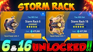 STORM RACK 6 amp 16 UNLOCKED 🤩🔥  MECH ARENA  HRG [upl. by Gawain]