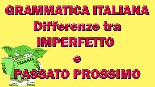 Differenze tra IMPERFETTO e PASSATO PROSSIMO [upl. by Ahseka980]