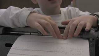 Learning Braille at Jenkins Elementary [upl. by Gail438]