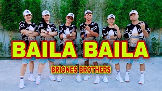 BAILA BAILA  Alvaro Estrella LetralyricsDance Cover Briones Brothers [upl. by Ainival]