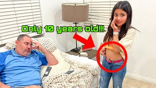 AVA GETS HER BELLY BUTTON PIERCED PRANK ON DAD [upl. by Cathleen]