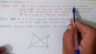 Theorem1010 Chapter10 Circles  Ncert Maths Class 9  Cbse [upl. by Anoy]