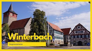 City tour of Winterbach an der Rems Germany  A charming small village [upl. by Beauchamp]