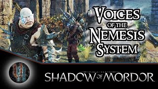 MiddleEarth Shadow of Mordor  The Voices Behind the Nemesis System [upl. by Nodnab]