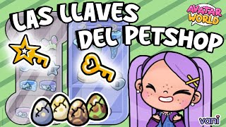 DONDE ESTAN LAS LLAVES SECRETAS DEL PET SHOP EN AVATAR WORLD [upl. by Ilrahs]