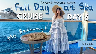 Full Day at Sea Cruising around Japan Diamond Princess Cruise ep 5 S3E6 [upl. by Arahset163]