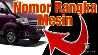 letak nomor rangka dan nomor mesin suzuki Apv [upl. by Immanuel]