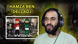 Reaction  Junior Hassen feat ‪didinecanon16Officiel‬  Hamza Ben Delladj Official Lyrics Video [upl. by Sclater714]