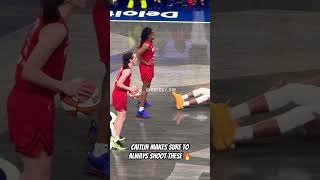 Caitlin never passes these shots up 😂 caitlinclark basketball wnba [upl. by Akinirt]