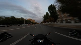 Yamaha R125  Sunset ride to the gym [upl. by Azenav141]