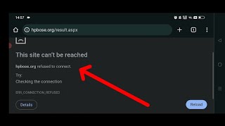 HPBOSE class 12TH result 2024  How to check  This site Cant be reached [upl. by Cira]