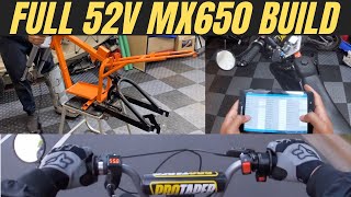 Full 52V Razor MX650 Electric Dirt Bike Build Recap [upl. by Eltsyek]