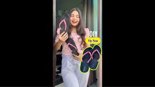 DIY flip flops😱 diy chappal shorts youtubeshorts itspriyanjalisingh [upl. by Zandra]