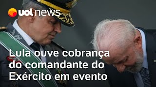 Lula ouve cobrança do comandante do Exército no Dia do Soldado medalhistas são condecorados [upl. by Aivle743]