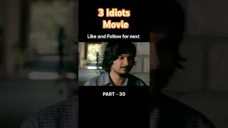 3 Idiots movie  part 30  bollywoodmovies bollywood youtubeshorts youtubevideo shortvideo [upl. by Libbi]