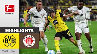 Pauli Fights BVB Wins  Borussia Dortmund  FC St Pauli 21  Highlights  MD 7 – Bundesliga 2425 [upl. by Linnet924]