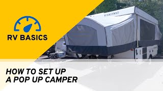 How To Set Up a Pop Up Camper  RV Basics [upl. by Hildegaard]