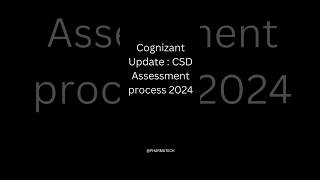 Cognizant CSD process update cognizant CSD program 2024 cognizant shortsfeed youtube shorts [upl. by Gerek]