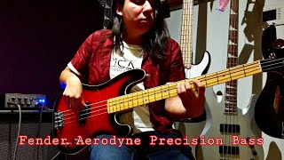 New Fender Aerodyne Special Precision Bass  Aguilar Tone Hammer 350 Soundtest [upl. by Ailama430]