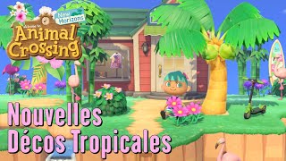 Animal Crossing New Horizons  Nouvelles Décorations Tropicales [upl. by Cynthie]