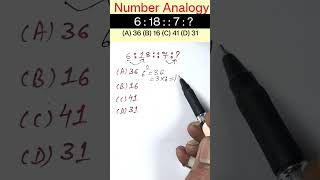 Number Analogy Reasoning Short Tricks  reasoning short tricks rrbntpcrrb ssccgl sscgd sscchsl [upl. by Aihsiek]