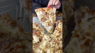 CHICKEN ALFREDO vs BUFFALO CHICKEN Pizzas from Frank amp Danny’s Pizza in Staten Island DEVOURPOWER [upl. by Zenobia]