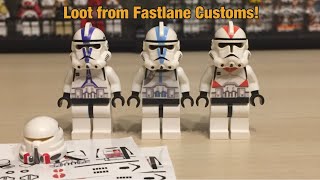 Custom UV printed classic LEGO clones from Fastlane Customs 501st light blue 327th and 212th [upl. by Elisa]