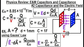 Physics Review EampM Capacitors and Capacitance 2 Capacitance And The Electric Field [upl. by Ahsenev]