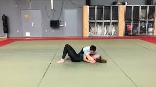 3 Baseball Bat Choke and Straight Armlock from Bottom [upl. by Einnos]