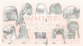 aesthetic WHITE HAIR CODES for bloxburg amp berry avenue PT1 roblox aesthetic bloxburg [upl. by Eytteb]