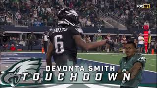 AJ Brown amp DeVonta Smith vs Trevon Diggs 2022 wk 16  WR vs CB Matchup [upl. by Sixla]